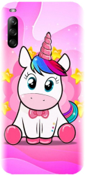 Husa din silicon compatibila cu Sony Xperia L4 - model Dream like a Unicorn 