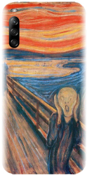 Husa din silicon compatibila cu Sony Xperia L4 - model The Scream 