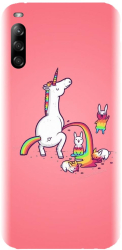 Husa din silicon compatibila cu Sony Xperia L4 - model Unicorn 