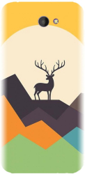 Husa din silicon compatibila cu Sony Xperia M2 - model Abstract Deer 