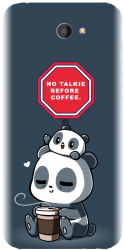 Husa din silicon compatibila cu Sony Xperia M2 - model Panda Coffe 