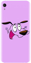 Husa din silicon compatibila cu Sony Xperia M4 Aqua - model Courage The Cowardly Dog 