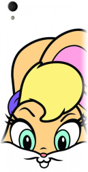 Husa din silicon compatibila cu Sony Xperia M4 - model Lola Bunny 