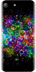 Husa din silicon compatibila cu Sony Xperia M5 - model Rainbow Colored Soap Bubbles 