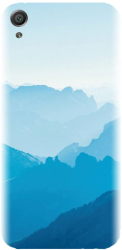 Husa din silicon compatibila cu Sony Xperia X - model Blue Mountain Crests 