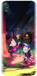 Husa din silicon compatibila cu Sony Xperia X - model Gravity Falls 