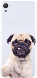 Husa din silicon compatibila cu Sony Xperia X - model Simple Pug Selfie 