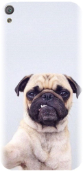 Husa din silicon compatibila cu Sony Xperia XA - model Simple Pug Selfie