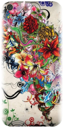 Husa din silicon compatibila cu Sony Xperia XA1 Ultra - model Abstract Flowers 