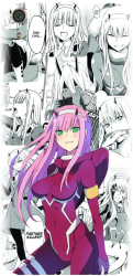 Husa din silicon compatibila cu Sony Xperia XA1 Ultra - model Anime Zero Two 