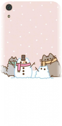 Husa din silicon compatibila cu Sony Xperia XA1 Ultra - model Cat And Snowman 