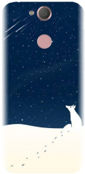 Husa din silicon compatibila cu Sony Xperia XA2 - model Winter Night 