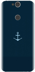 Husa din silicon compatibila cu Sony Xperia XA2 PLUS - model Blue Navy Anchor Illustration 