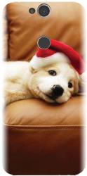 Husa din silicon compatibila cu Sony Xperia XA2 PLUS - model Christmas Puppy 