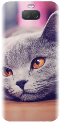 Husa din silicon compatibila cu Sony Xperia XA3 - model British Shorthair Cat 