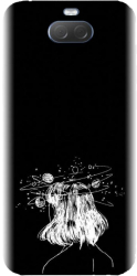 Husa din silicon compatibila cu Sony Xperia XA3 - model Line Art Dreamer 