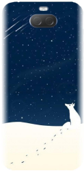 Husa din silicon compatibila cu Sony Xperia XA3 - model Winter Night 