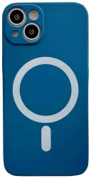 Husa MagSafe pentru Apple iPhone 12 Silicon Protectie pentru camera Magnetica Incarcare Wireless Flippy Albastru 
