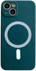 Husa MagSafe pentru Apple iPhone 14 Silicon Protectie pentru camera Magnetica Incarcare Wireless Flippy Verde 