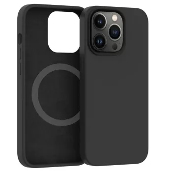 Husa protectie Flippy pentru iPhone 13 Mag Safe 2 in 1 incarcare si magnet Soft silicone Negru 