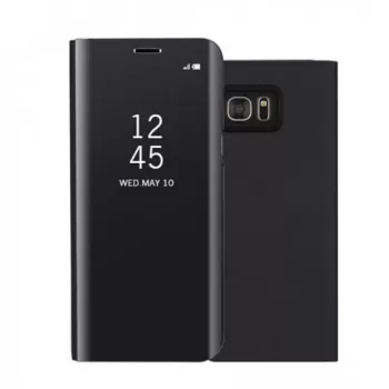 Husa Samsung Galaxy A40 Flip Cover Oglinda Negru 