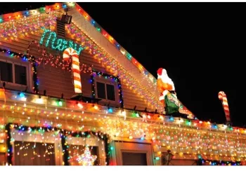 Instalatie Craciun 20 m 572 Led-uri Franjuri Multicolor Flash Transformator cu telecomanda Interconectabila Prelungitor 5 m inclus Fir 