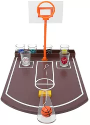 Joc de baut tip baschet Flippy arunca mingea si accepta provocarea pahare de shot din sticla 30 x 22.5 x 24 cm multicolor 