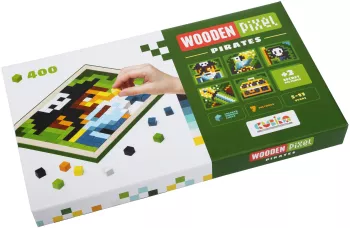 Joc din lemn cubika - mozaic - pixel pirates 