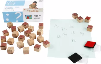 Joc educativ stampile cu litere 