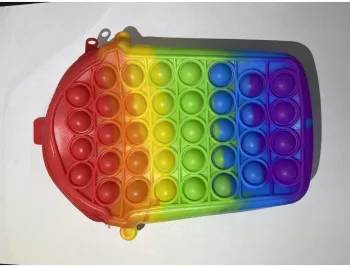 Jucarie antistres din silicon Flippy Geanta Pop It Milkshake Model 3 Multicolor 
