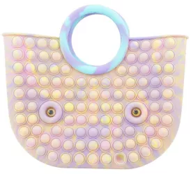 Jucarie Antistres din silicon Flippy Pop It Now And Flip It Geanta mare 28 cm Multicolor Model 6 V2 