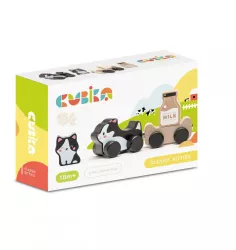 Jucarie din lemn cubika kitties family 
