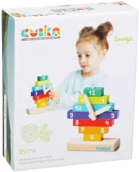 Jucarie din lemn cubika sa invatam ceasul 