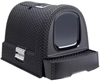 Litiera cu acoperis usa batanta filtru antracit 51x38x40 cm Strend Pro 