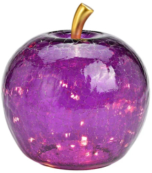 Mar decorativ violet cu 30 LED 22x24 cm 