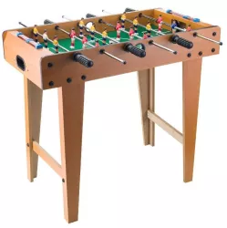 Masa de Fotbal cu Teren si 18 Jucatori Flippy 6 Manere cu Tablou pentru Scor din Metal Lemn si ABS 69 x 36.5 x 61 cm cu Picioare pentru 