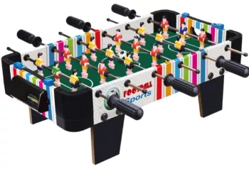 Masa de fotbal cu teren si 18 jucatori Flippy 6 manere cu Tablou Scor din Metal Lemn si ABS 51 x 44 x 17.5 cm cu Picioare Design