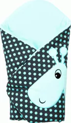 Paturica de infasat multifunctionala cu broderie Girafa Womar Zaffiro AN-BWZF-05GR 