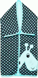 Paturica multifunctionala cu broderie Girafa Womar Zaffiro AN-OWZF-04GR