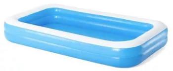 Piscina gonflabila pentru copii dreptunghiulara albastru 305x183x46 cm Bestway Family 