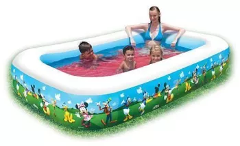 Piscina gonflabila pentru copii dreptunghiulara model Mickey Mouse   262x175x51 cm Bestway 