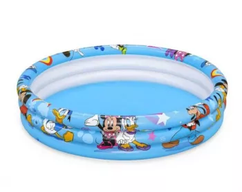 Piscina gonflabila pentru copii rotunda model Mickey Mouse 122x25 cm 