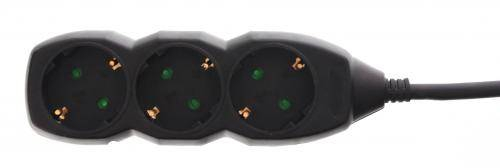 Prelungitor 3 prize 3m 3xG1.5mmp 3500W 16A negru Well 