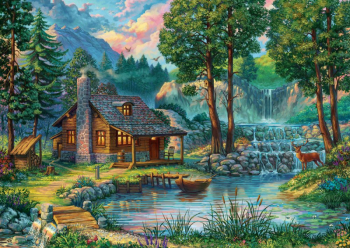 Puzzle 1000 piese - Fairytale House-Artworld 