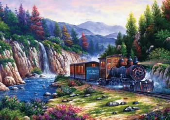 Puzzle 1000 piese - Travelling By Train-Arturo Zarraga 