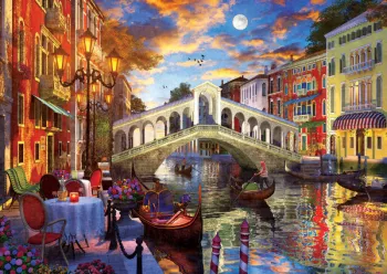 Puzzle 1500 piese - Rialto Bridge Venice 