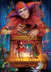 Puzzle 500 piese - Puppeteer in Masque-Ciro Marchetti 