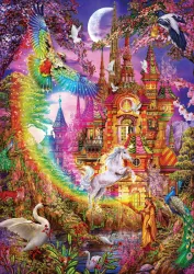 Puzzle 500 piese - Rainbow Castle-Ciro Marchetti 