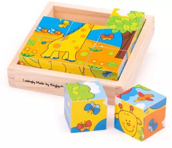 Puzzle cubic - safari 