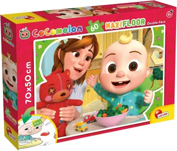 Puzzle de colorat maxi - Cocomelon la masa 60 piese 